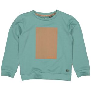 Quapi Jongens sweater - Teun - Groen oil ~ Spinze.nl
