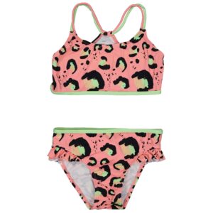 Quapi Meisjes bikini - Sarah - AOP poppy roze animal ~ Spinze.nl