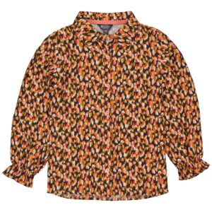 Quapi Meisjes blouse - Thais - AOP Multi stippen ~ Spinze.nl
