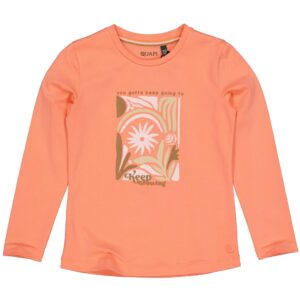 Quapi Meisjes shirt - Ali - Fushion koraal ~ Spinze.nl