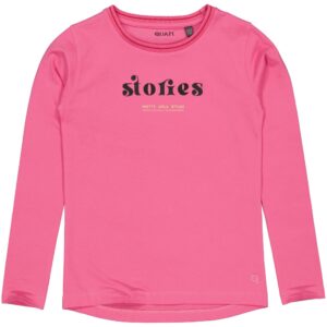 Quapi Meisjes shirt - Rilana - Fris roze ~ Spinze.nl