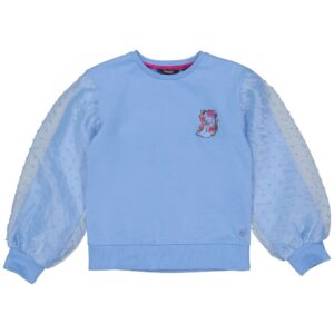 Quapi Meisjes sweater - Alma - Robbia blauw ~ Spinze.nl