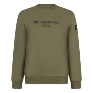 Rellix Jongens sweater original - Donker army groen ~ Spinze.nl