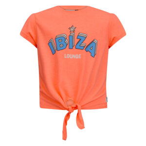 Retour Jeans Meisjes t-shirt - Idorra - Neon koraal ~ Spinze.nl