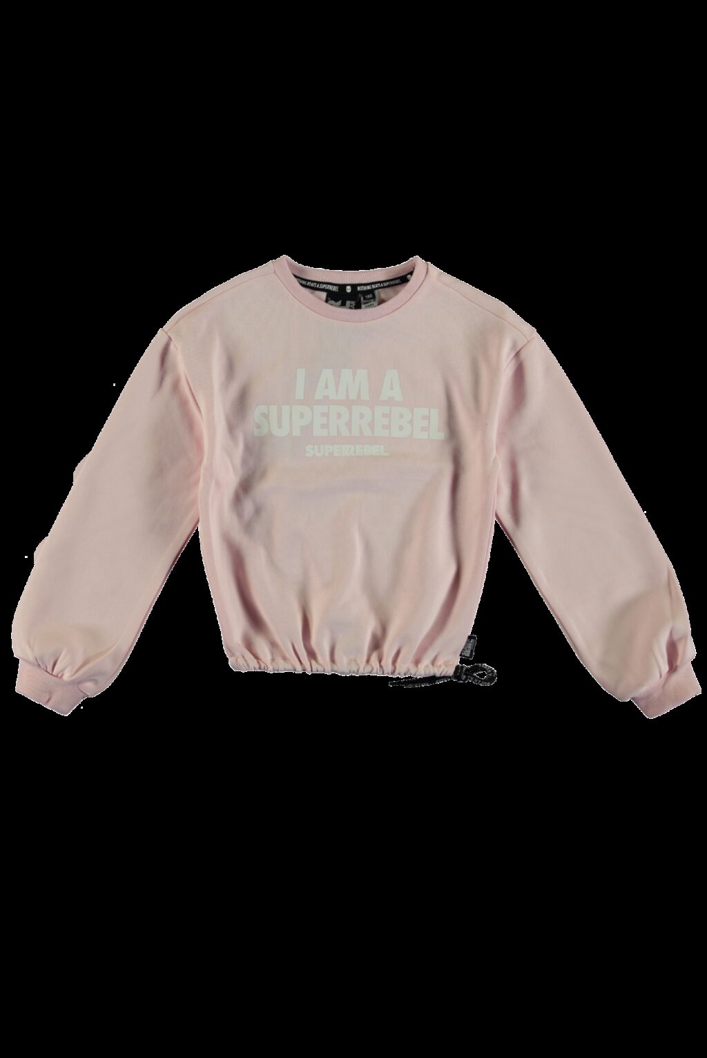SUPERREBEL Meisjes sweater Catalina - Fluo zalm ~ Spinze.nl