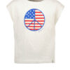 Street called Madison Meisjes t-shirt Happy - Off white ~ Spinze.nl