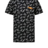 Tygo & Vito Jongens t-shirt AOP schildpad - Zwart ~ Spinze.nl