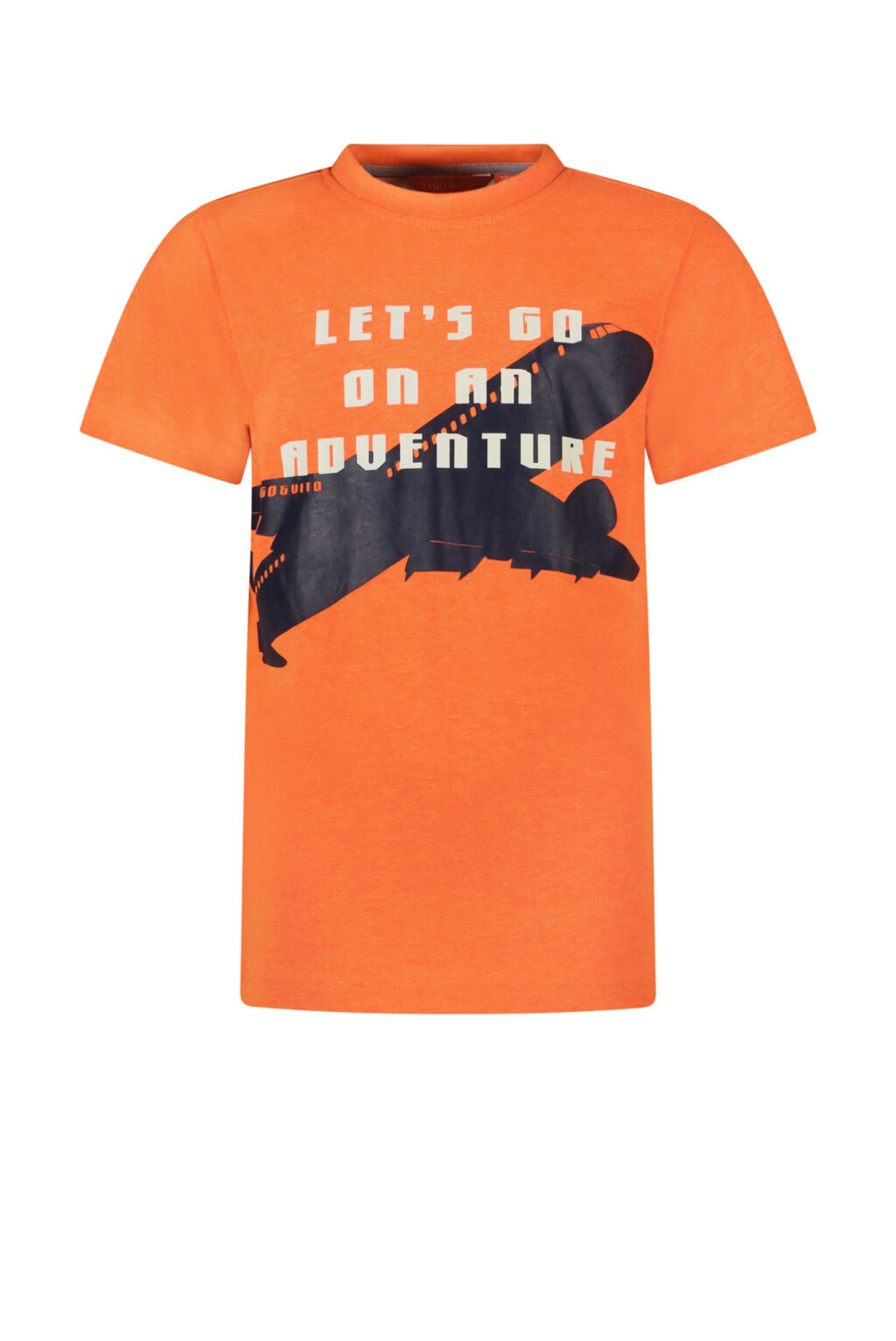Tygo & Vito Jongens t-shirt vliegtuig - Oranje clownfish ~ Spinze.nl