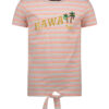 Tygo & Vito Meisjes t-shirt gestreept hawaii - Sugar Plum ~ Spinze.nl