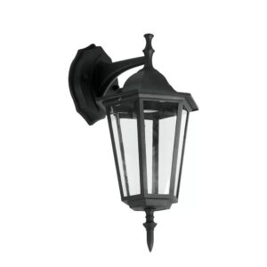V-TAC Traditioneel klassieke wandlamp - Zwart - Hangend - Geschikt voor E27 - IP44 ~ Spinze.nl