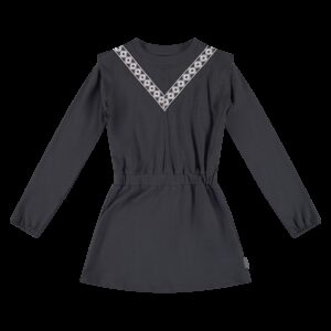 Vinrose Meisjes jurk - Zwart ~ Spinze.nl