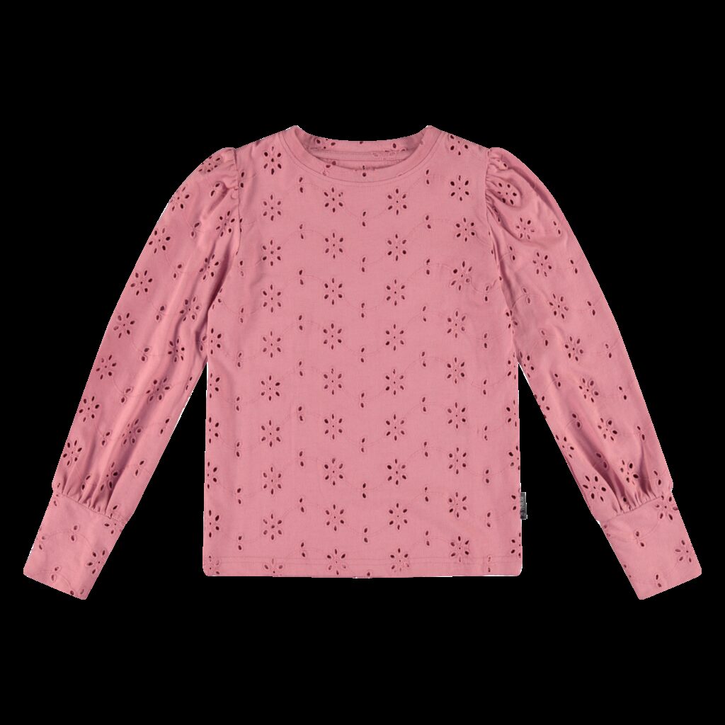Vinrose Meisjes shirt - Dusty roze ~ Spinze.nl