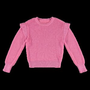 Vinrose Meisjes sweater - Roze carnation ~ Spinze.nl