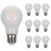 10x E27 LED Filament Lamp - 5 Watt 600 lumen - 2700K warm wit - Vervangt 50 Watt - E27 fitting - A60 lamp - Grote fitting | V-TAC