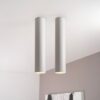 2x Canopus bianco l by LUSENZ - Cilindervormige opbouwspot in met mat witte coating | LUSENZ