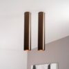 2x Canopus bronzo l by LUSENZ - Cilindervormige opbouwspot in met geborsteld bronzen coating | LUSENZ