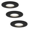 3x Porto LED Inbouwspots - Dimbaar - 4 Watt 6500K - IP44 Voor binnen en buiten | HOFTRONIC