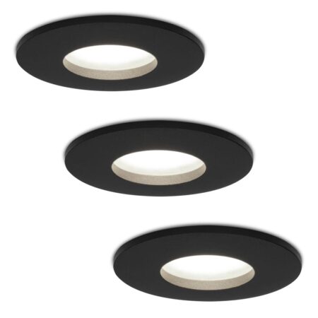 3x Porto LED Inbouwspots - Dimbaar - 4 Watt 6500K - IP44 Voor binnen en buiten | HOFTRONIC