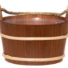4Living sauna-emmer met touwgreep - Elzenhout | Rento