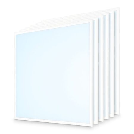 6x LED Paneel - 60x60 cm - 18/25 Watt - 4500 lumen - 180 lumen/watt - 6500K daglicht wit - UGR22 - Flikkervrij - Incl. Philips Xitanium Driver - 5 jaar garantie | HOFTRONIC