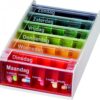 7 dagen pillendoos | Anabox | Medicijndoosje | 5-vakjes per dag | Afmetingen: 185 x 11