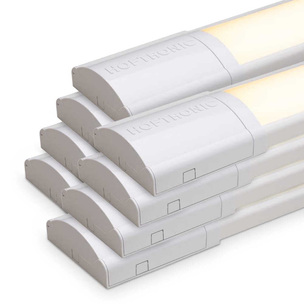 8x LED Batten 60cm - 18W 2520lm (140lm/W) - 3000K warm wit - Vervangt 118W - Samsung SMD LED chips - Flikkervrij - IP20 Stofdicht - Onderbouwverlichting | HOFTRONIC