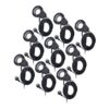 9x Sydney LED Prikspots - 1.5m kabel - 6500K - 4W 345lm - Kantelbaar - IP65 - Zwart | HOFTRONIC