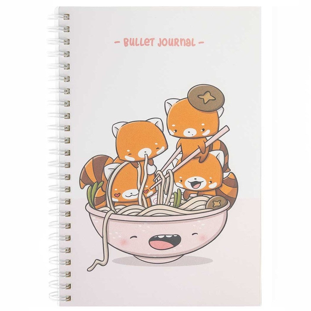A5 Bullet Journal - Hungry red pandas | CutieSquad