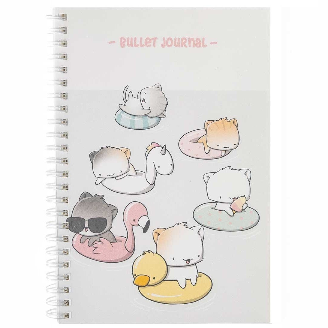 A5 Bullet Journal - Poolfloat cats | CutieSquad