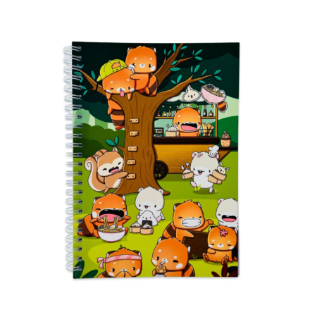 A5 Bullet Journal - Red Panda Foodies | CutieSquad