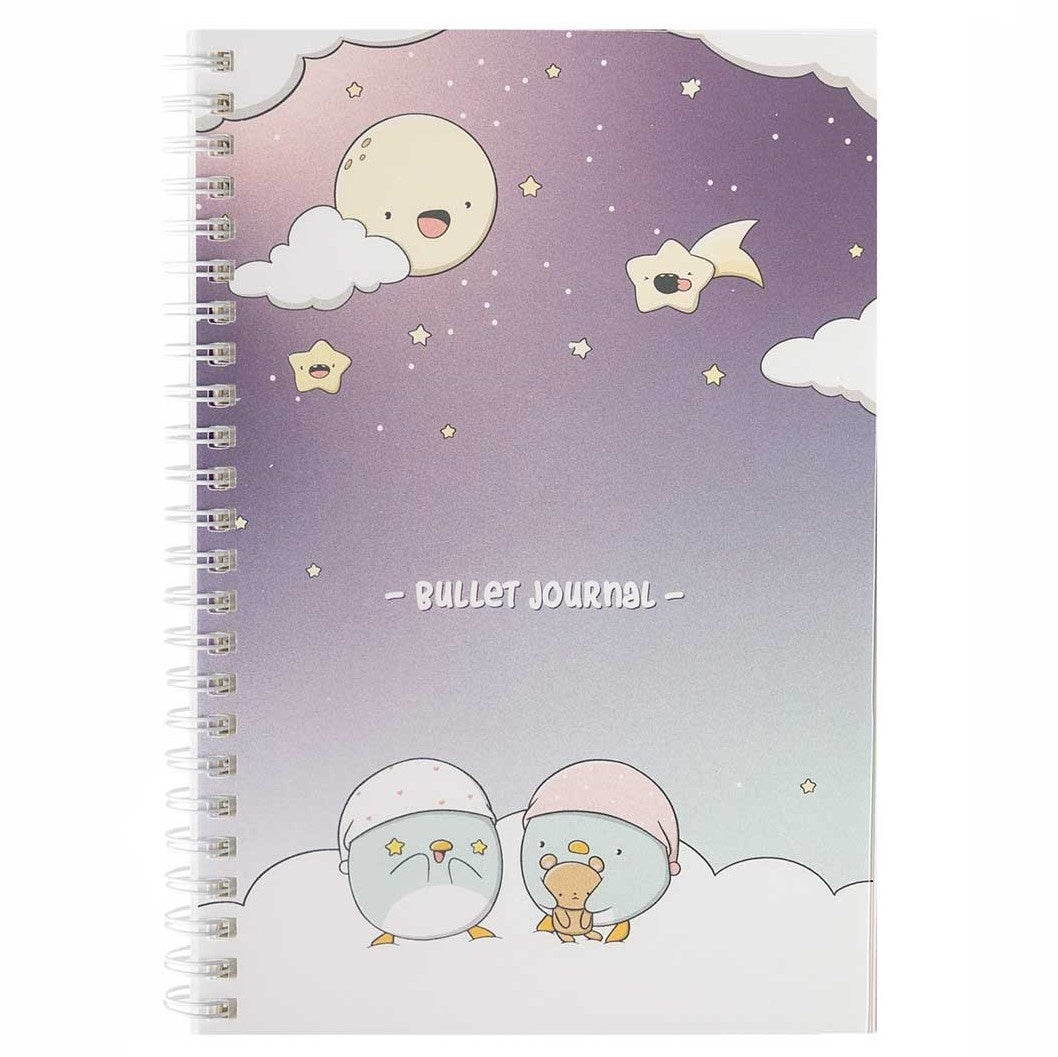 A5 Bullet Journal - Sleepy Penguins | CutieSquad