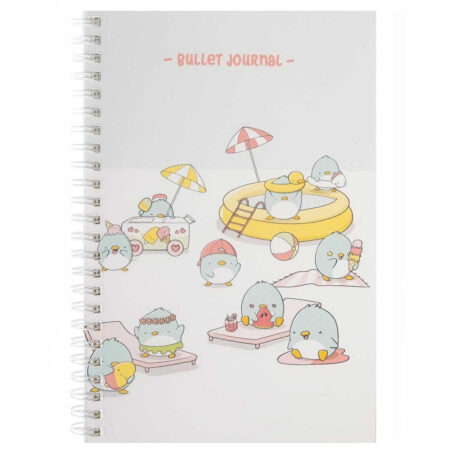 A5 Bullet Journal - Summer Penguins | CutieSquad