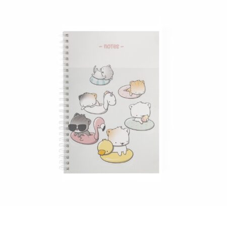 A5 Notebook - Poolfloat Cats | CutieSquad