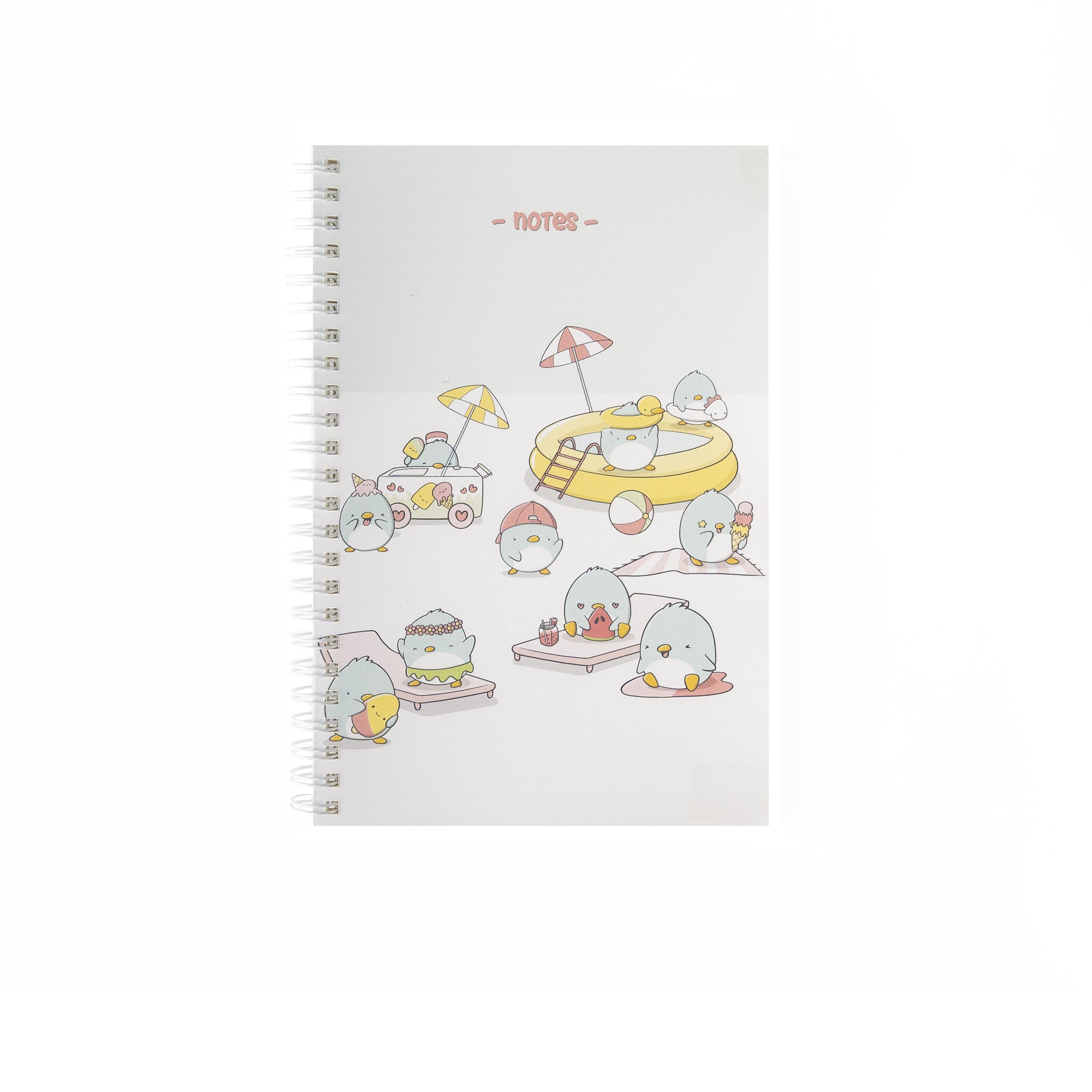 A5 Notebook - Summer Penguins | CutieSquad