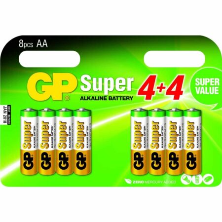 AA batterijen multipack - 8 stuks | GP | Alkaline | GP0090 | GP