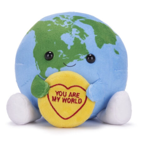 Aarde knuffel - You are my world - 18 cm | Love Hearts