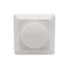 Afdekmateriaal met dimmerknop - Geschikt voor LED Dimmers - Incl. centraalplaat en raamwerk - Druk/draaischakelaar - Wit | Ecodim