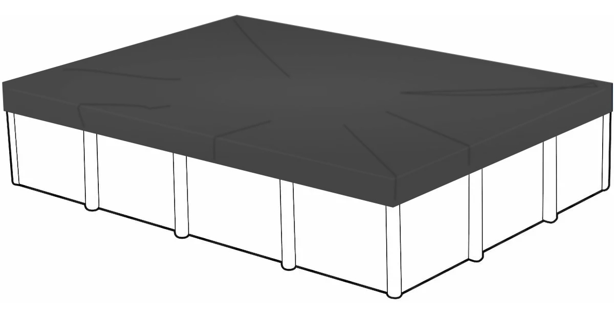 Afdekzeil rechthoekig zwembad 450 x 220 cm (zeilmaat 510 x 280) | W'eau