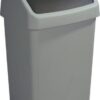 Afvalbak met Swingdeksel 25L metal zwart | Sunware