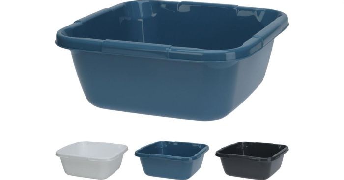 Afwasbak Vierkant 9 Liter Kleur |
