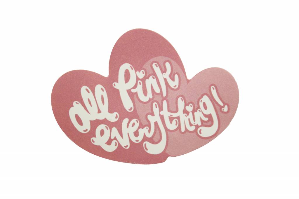 All Pink Everything sticker - Frilly Pops | Frilly Pops