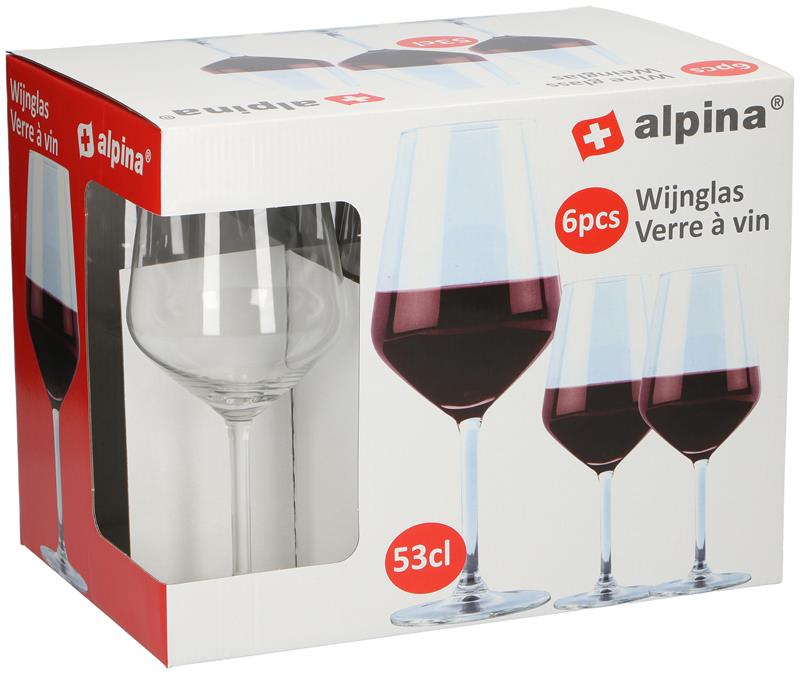 Alpina Wijnglazenset 6-delig 53cl | Alpina