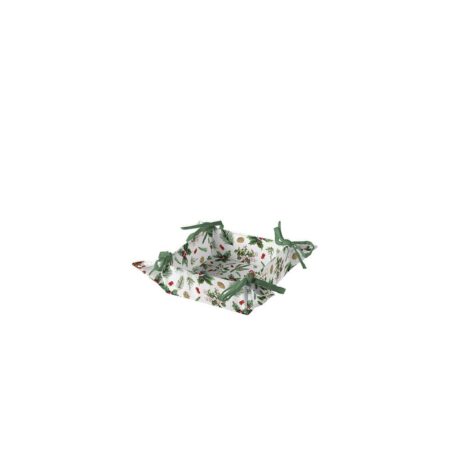 Ambiente Broodmand Winter greenery wit | Ambiente