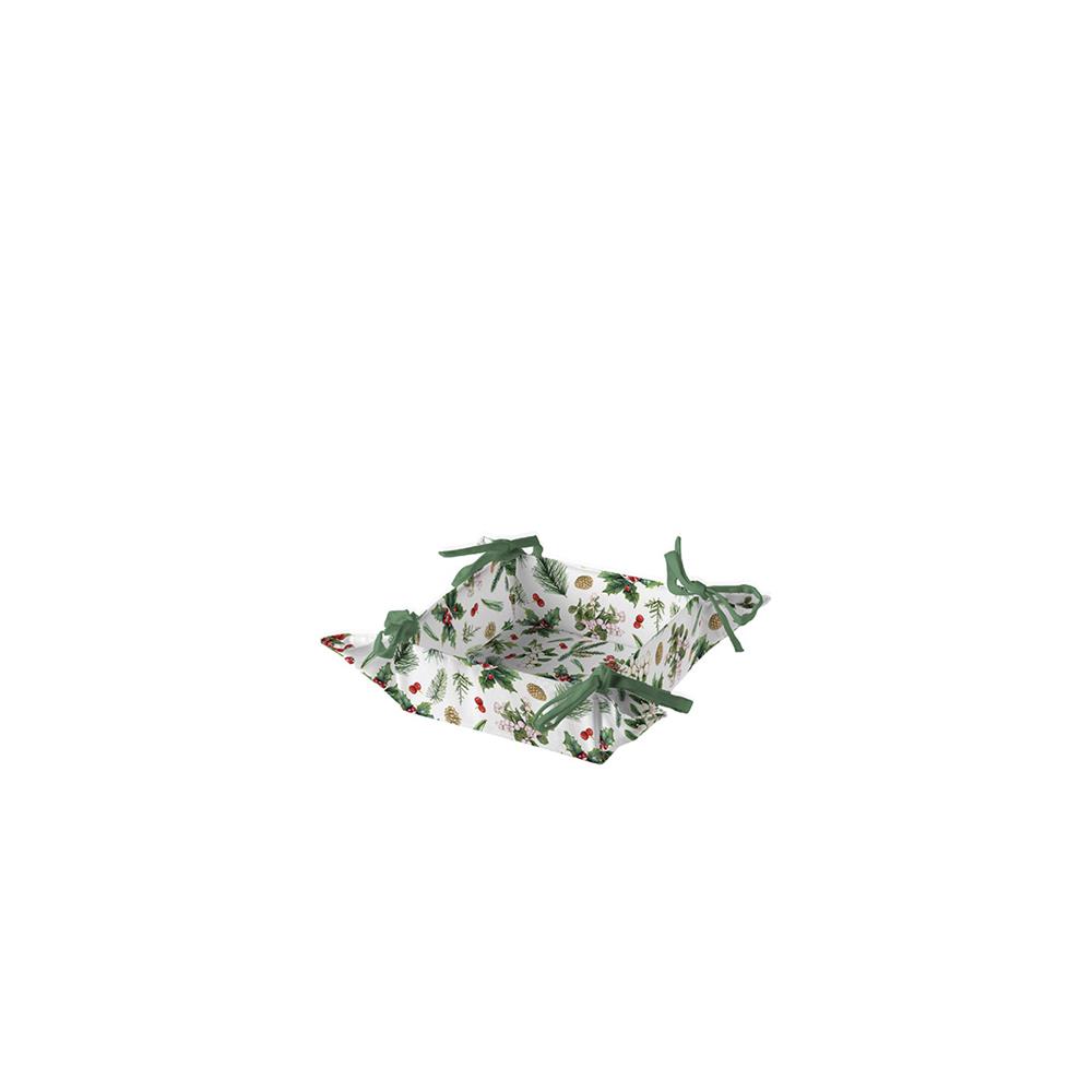 Ambiente Broodmand Winter greenery wit | Ambiente