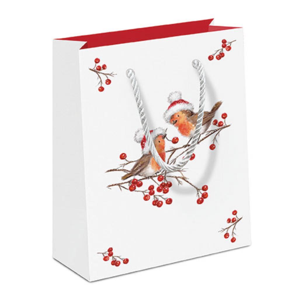 Ambiente Geschenktas Christmas robins | Ambiente