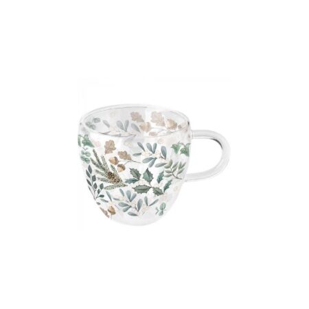 Ambiente Glas 200ml leaves dubbelwandig | Ambiente