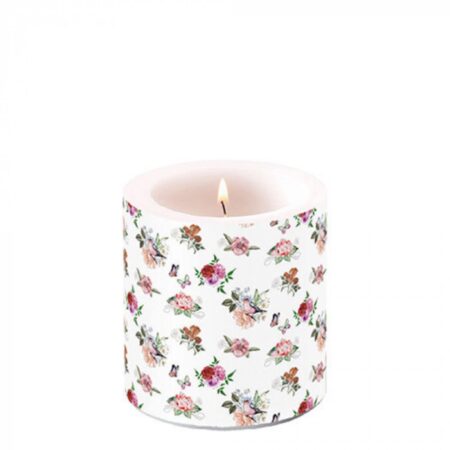 Ambiente Kaars klein Charlotte white | Ambiente