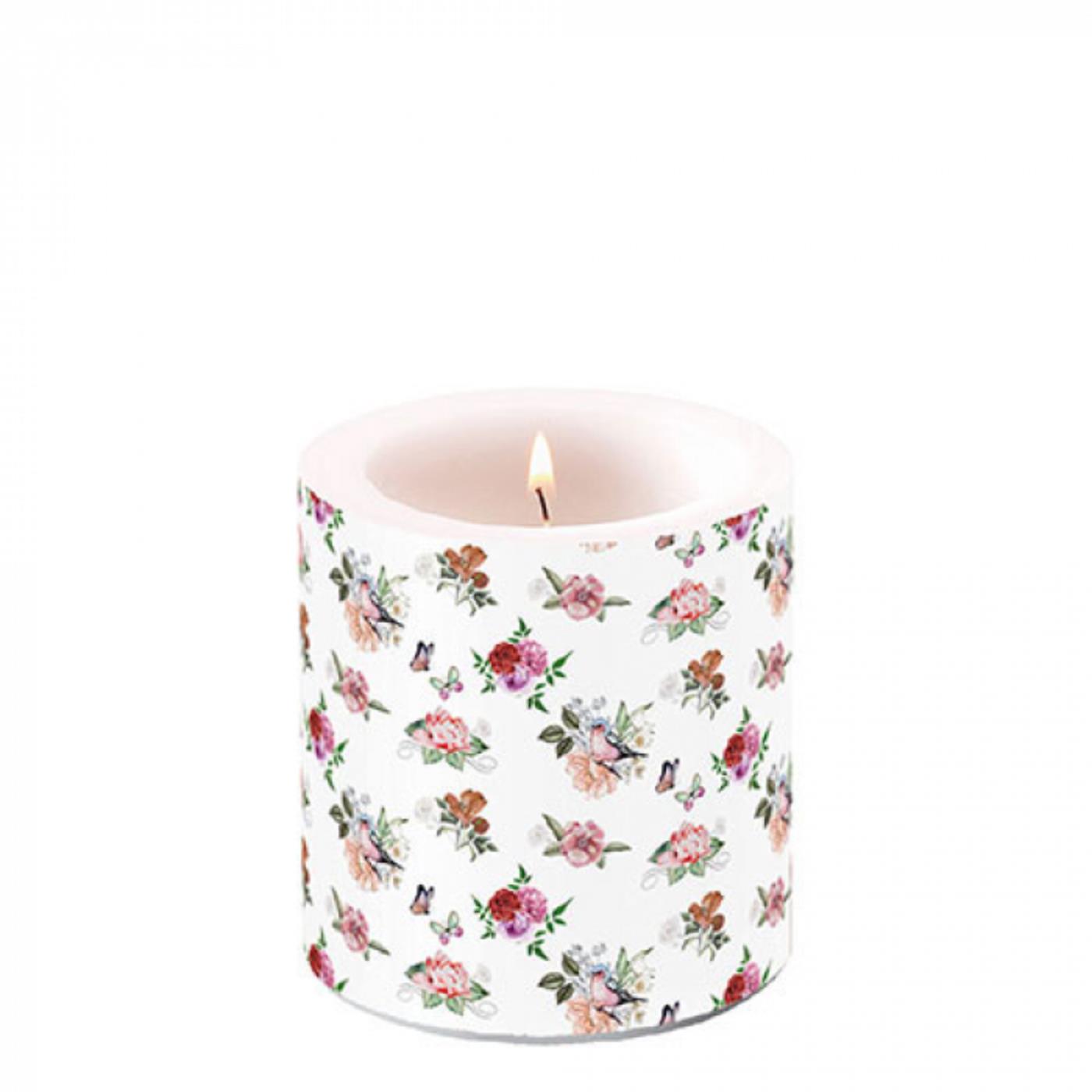 Ambiente Kaars klein Charlotte white | Ambiente