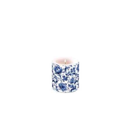 Ambiente Kaars small delft blauw florals | Ambiente