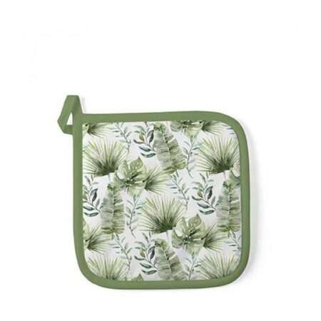 Ambiente Pannenlap Jungle leaves white | Ambiente